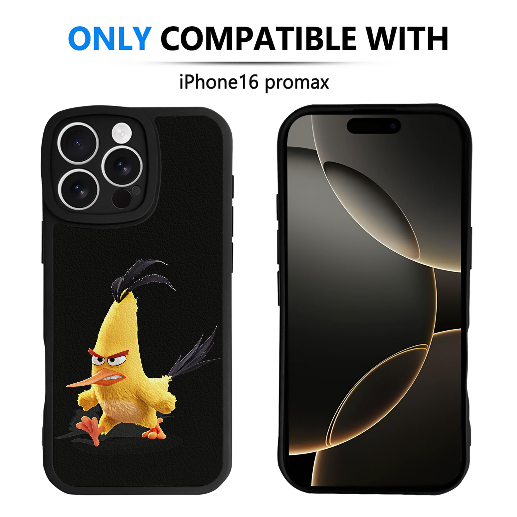 （画像用） Angry Birds アングリーバード 【iPhone 16シリーズ対応】シリコンスマホケース（レザー調） 材質：シリコン